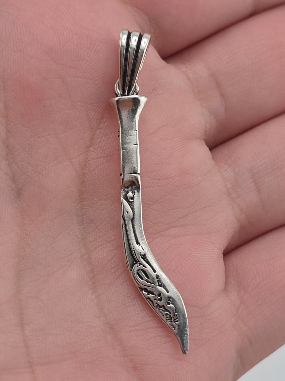 Sterling Silver 925 Sword Pendant
